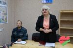 Информационно-пропагандистская группа прошла сегодня во главе с председателем районного Совета депутатов Светланой Езерской