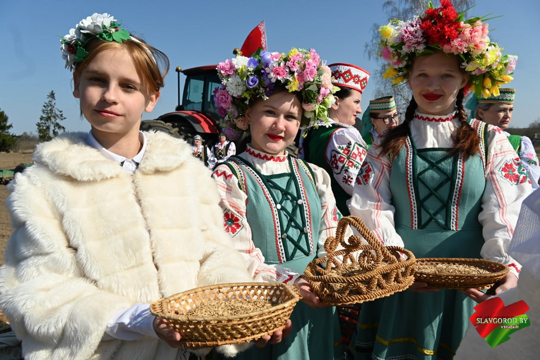 Официальный старт посевной кампании в Славгородском районе дали сегодня на полях ОАО «Привольный агро»» народным обрядом «Засевки»