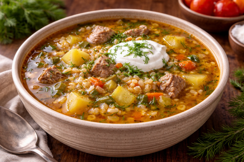 Рассольник на зиму с перловкой и свежими огурцами: простым рецептом поделилась кулинарный блогер